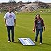GoSports 3 x 2 ft Classic Design Cornhole Game Set - Includes Two 3 x 2 ft Boards, 8 Bean Bags, and Carry Case