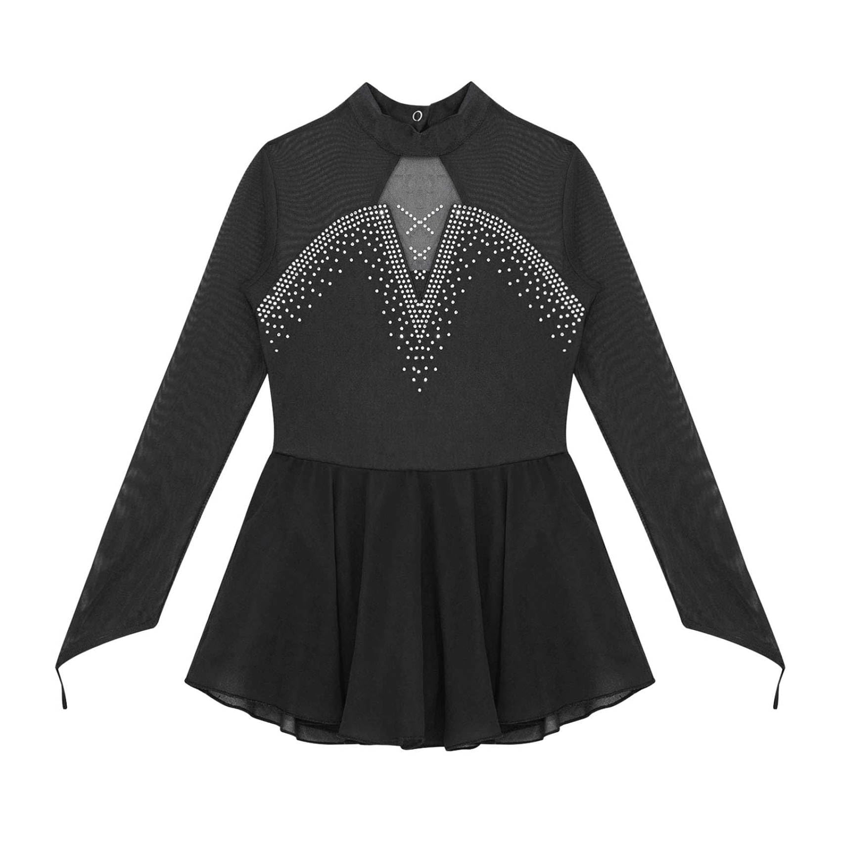 Patinage Artistique Robe Enfant Fille Robes De Ballet Pailletée Robe De Roller Robes De Danse sur Glace Tenue De Danse De Compétition