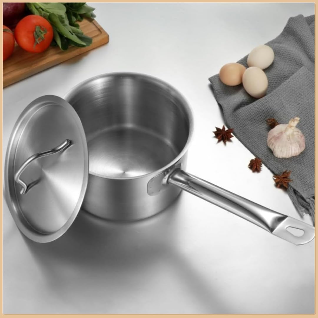 片手鍋 IH・ガス対応 業務用 家庭用 16cm 18cm 20cm 22cm 24cm ステンレス製片手ソースポット ミルクポット