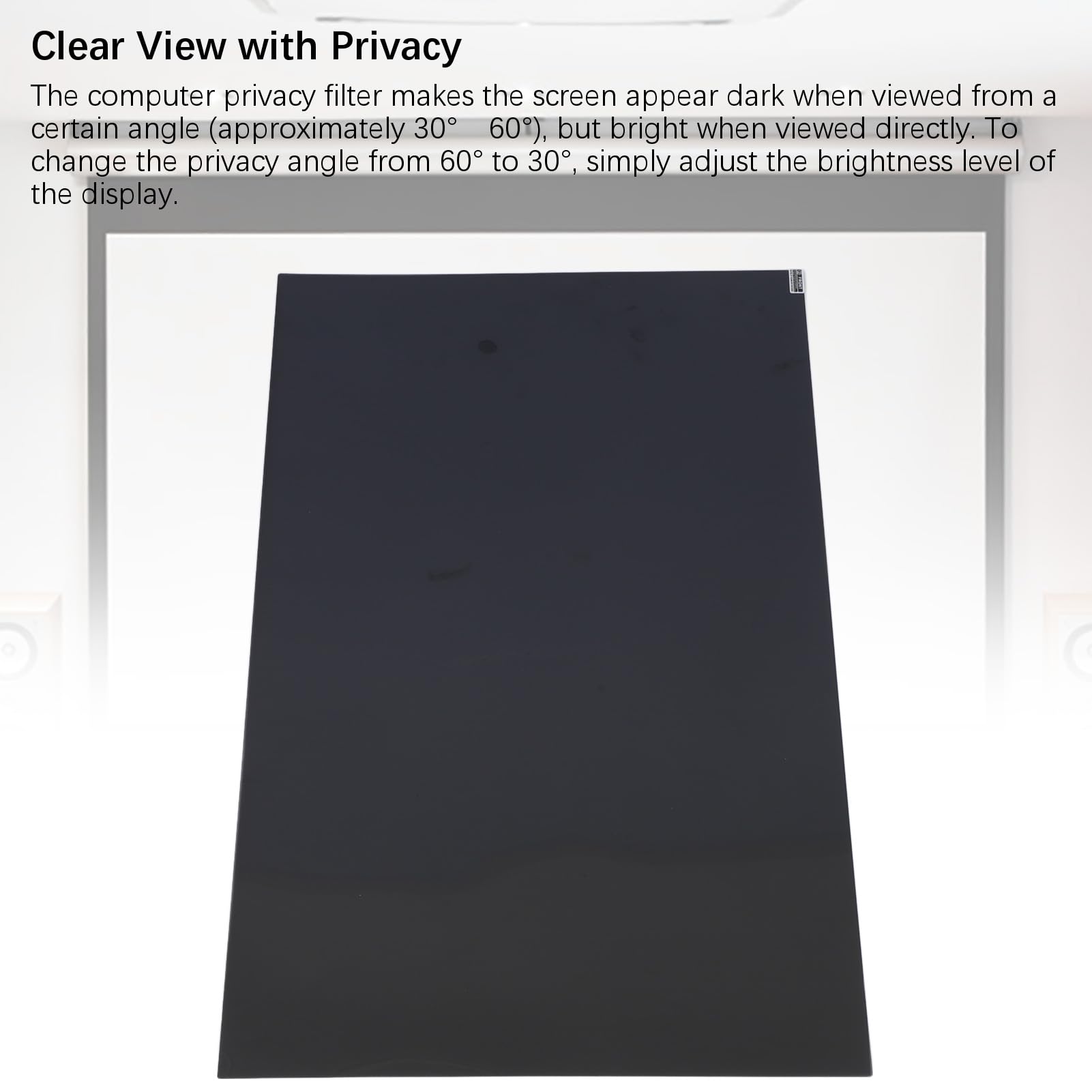 Filtro de privacidad para pantalla de ordenador de 27 pulgadas y relación de aspecto 16:10, protector de privacidad con filtro contra la luz azul, visión clara y acabado mate