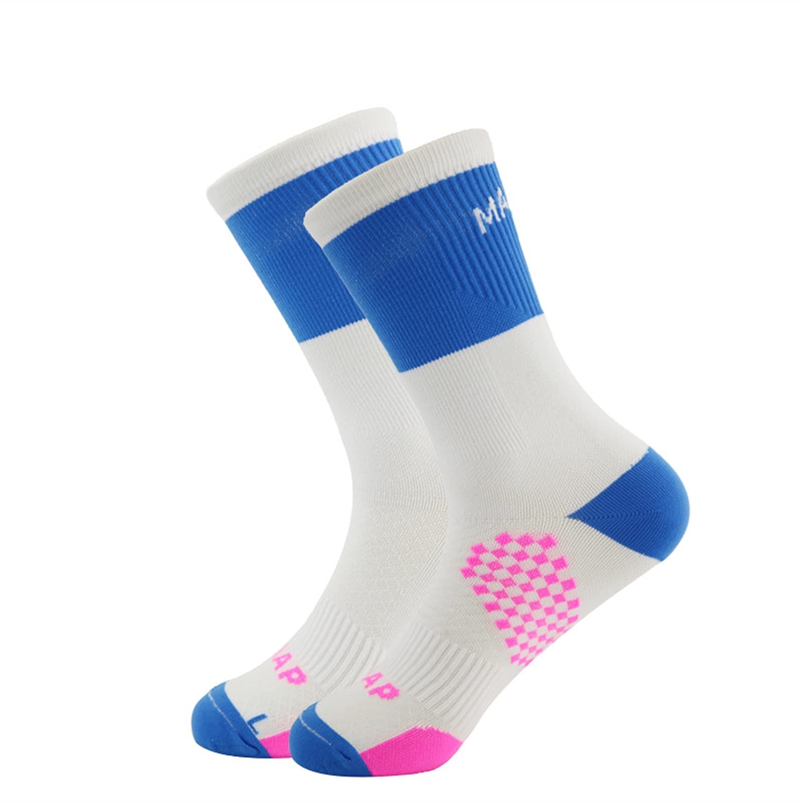 Radfahren socken top Sport socken atmungsaktive Fahrrad Sock Outdoor Racing Radfahren socken (Color : A Blue, Size : Einheitsgröße)