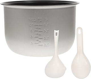 Alipis Multi Cooker Rice Cooker Inner Cooking Pot Non-stick Interior Cooking Pot Liner 5L Replacement Rice Cooking Container Pot for Pressure Cooker Electric Rice Maker