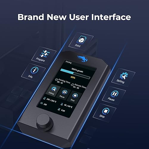 Miniatura 6 de Creality Impresora 3D Ender-3 V2, 80% preinstalada, estructura estable integrada totalmente metálica para impresión de alta precisión,