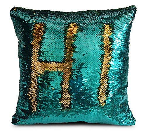 See full amazon price history chart for BANSIGOODS 16"x16" Mermaid Pillow Case with Magic Mermaid Sequin, Reversible Cushion Covers Sequins Dorm Room Decor for Sofa Comfy (Green-Gold) BANSIGOODS 16"x16" Mermaid Pillow Case with Magic Mermaid Sequin, Reversible Cushion Covers Sequins Dorm Room Decor for Sofa Comfy (Green-Gold) (B083ZLFRDS) Amazon Price History, Amazon Price Tracker