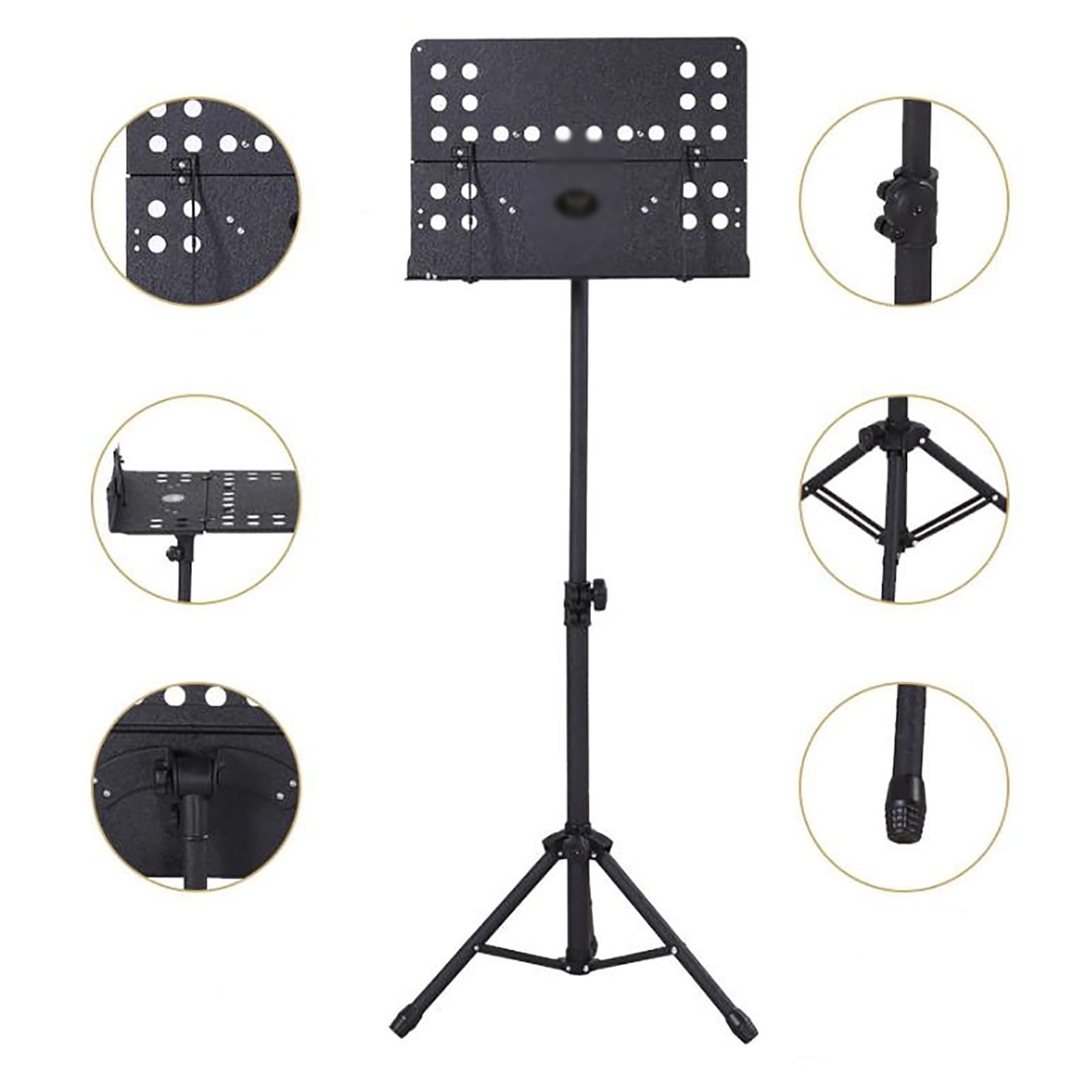 Soporte para Atril para Partituras Atril Plegable for Tocar violín, Atril portátil for partituras, Atril for Guitarra, Atril Plegable for partituras Soporte con Altura Ajustable