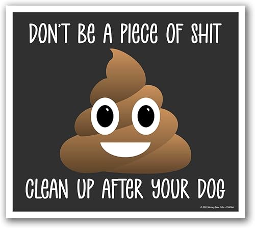 Miniatura 3 de Honey Dew Gifts, Letreros de jardín con estacas, divertidos carteles de césped con estacas, divertidos letreros de césped para perros, 9 x 8