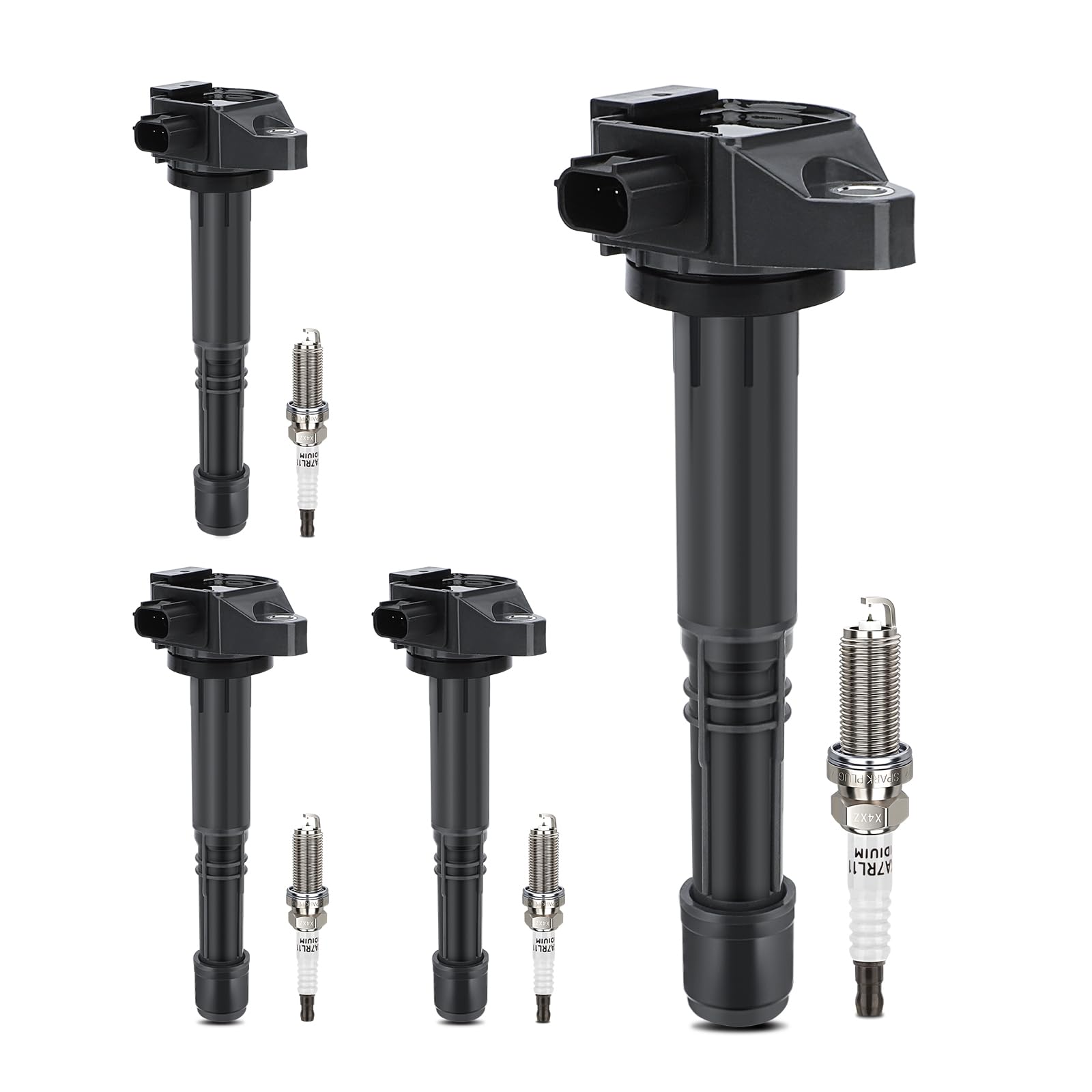 UF712 Ignition Coil &amp; 93501 Double Iridium Spark Plug For 15-19 Honda CR-V
