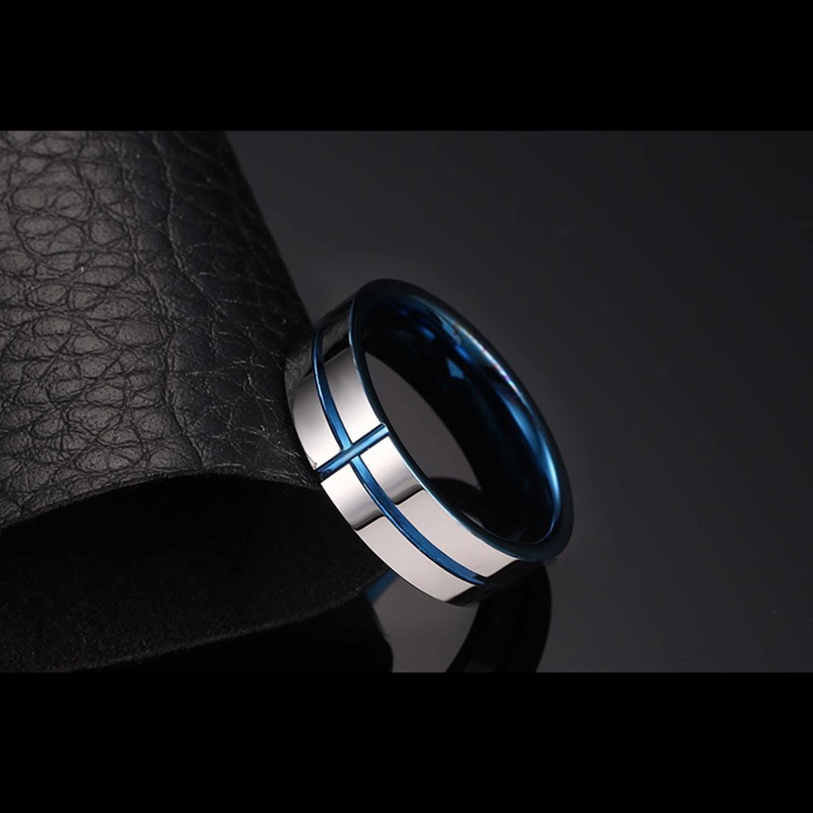 Paar Halsketten mit Gravur Edelstahl, Charms Anhänger Ring Kreuz 6MM Partnerketten für Sie und Ihn