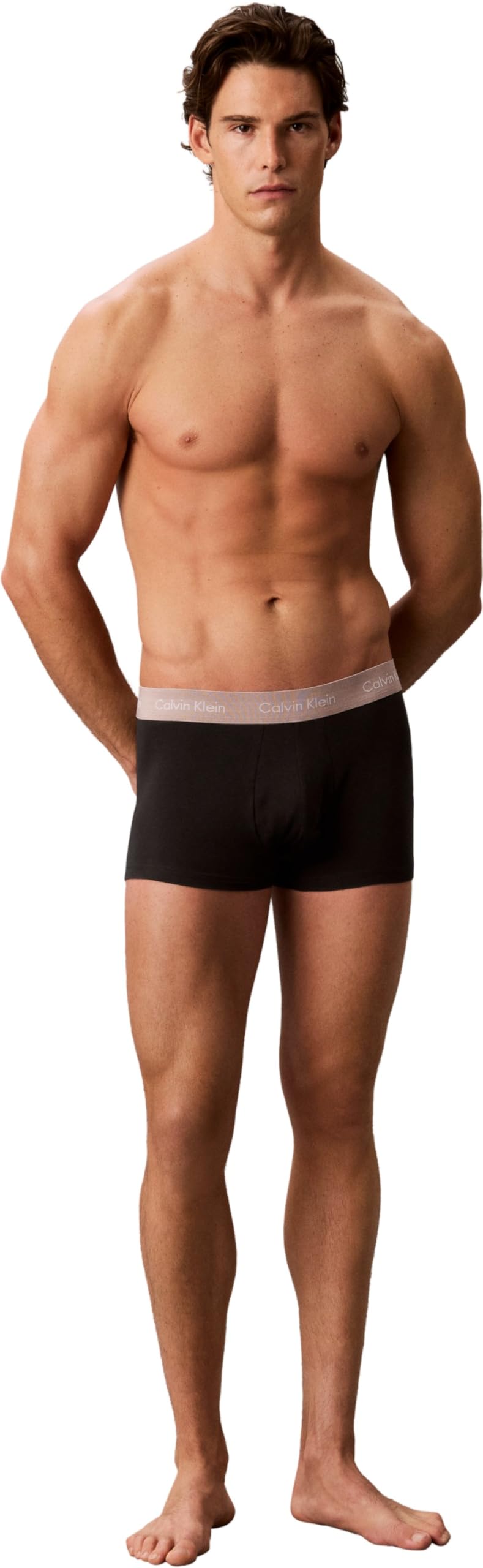 Calvin Klein Boxer Uomo Confezione 5 Capi Elastico a Vista logato Cotone Elasticizzato Articolo NB2734A
