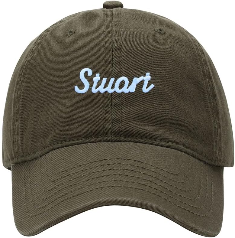 Baseball Cap Men Name Stuart Gift Embroidered Washed Cotton Dad Hat Baseball Caps