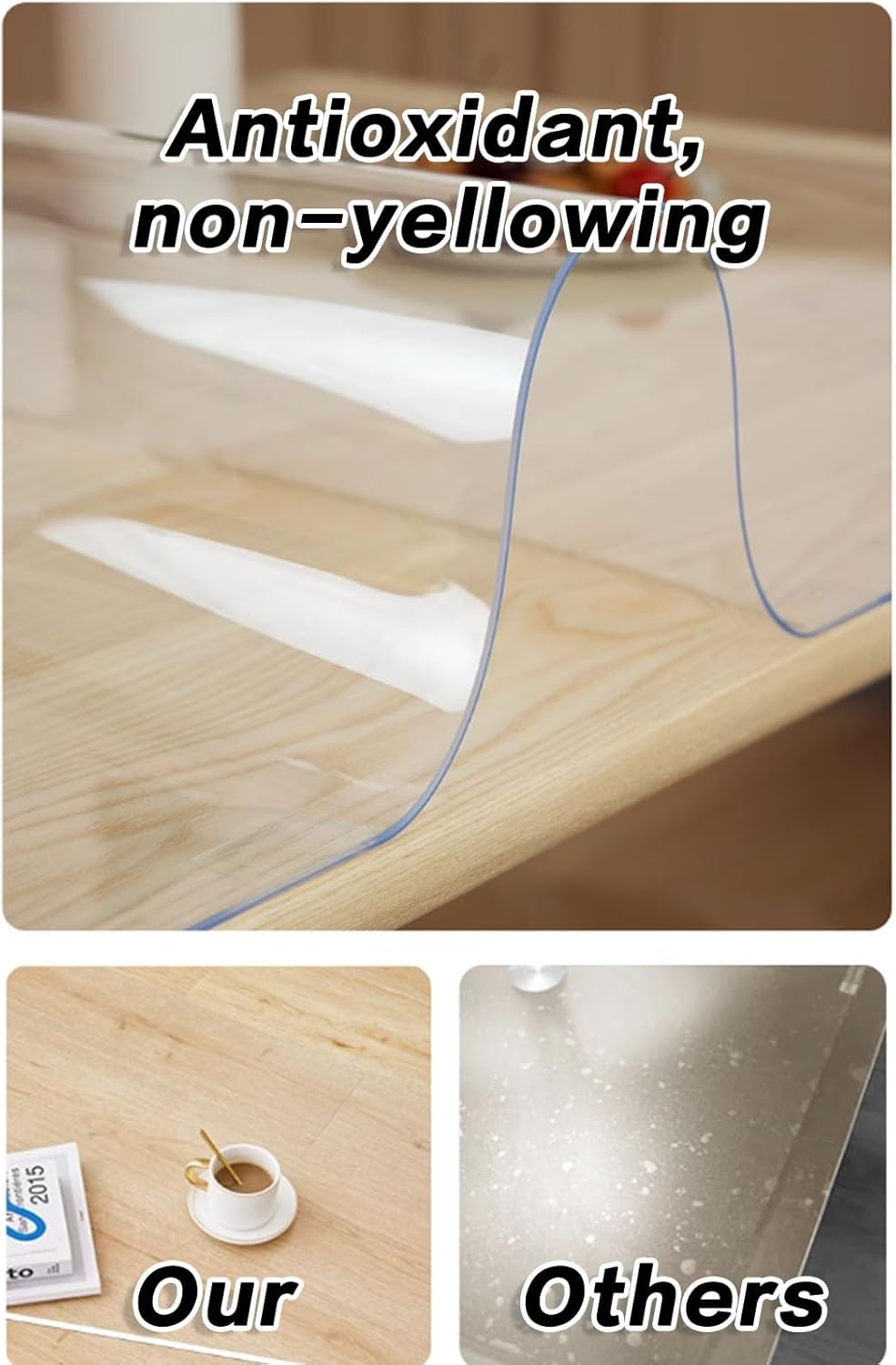 Clear Chair Mat For Hard Floors Hard Floor Chair Mats Rolling Chair Mat Large Clear Hardwood Floor Protector Easy To Clean Transparent Protector Mat For Home Office Easy To Clean ( Size : 90*150cm*3mm