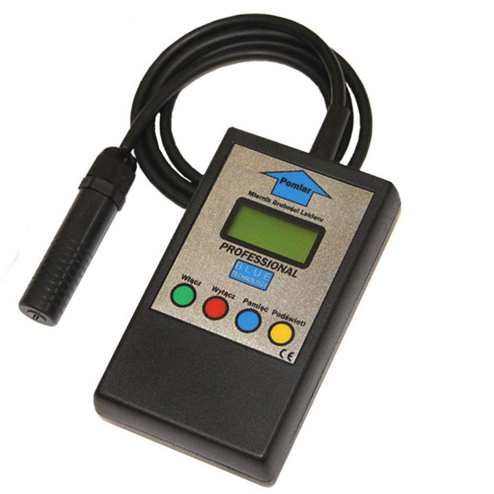 Blue Technology Professional Schichtdickenmessgerät Lackdickenmessgerät Kugelsonde P-10-S-AL | Stahl & Aluminium Coating Thickness Gauge | Lacktester für Auto | Hergestellt in EU