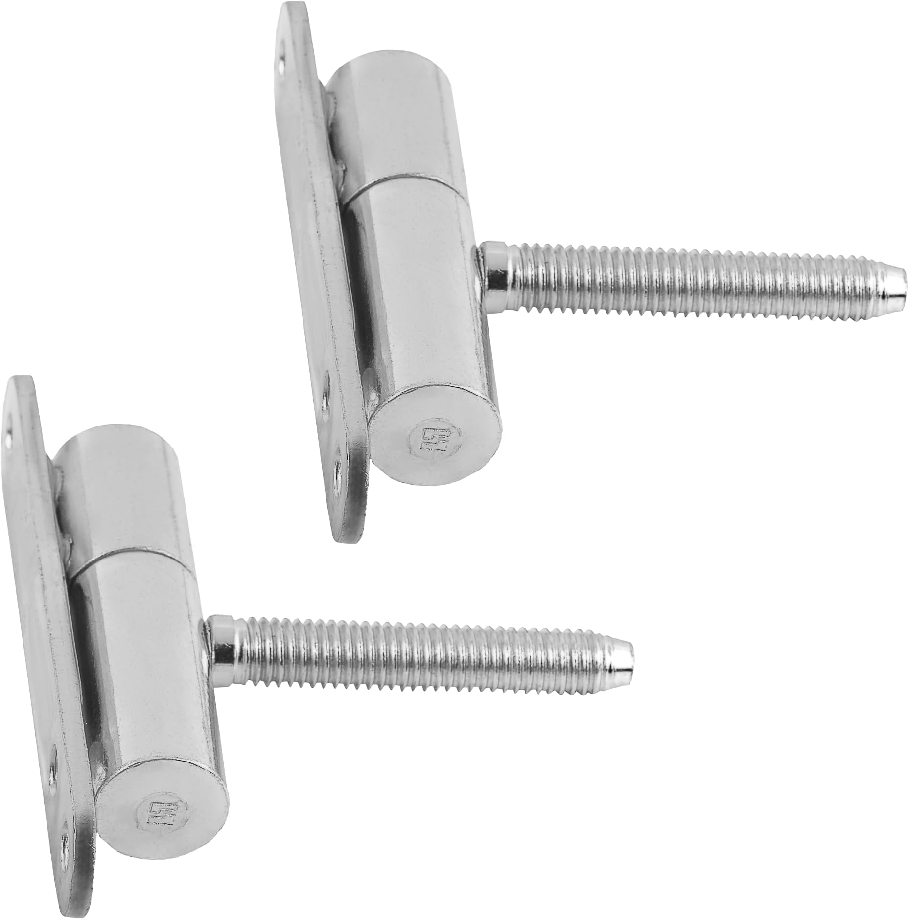 Gedotec Renovation Hinges | 2 Pieces | Stainless Steel Screw-On & Drill-in Hinges for Wooden Doors & Frames | Made in Germany