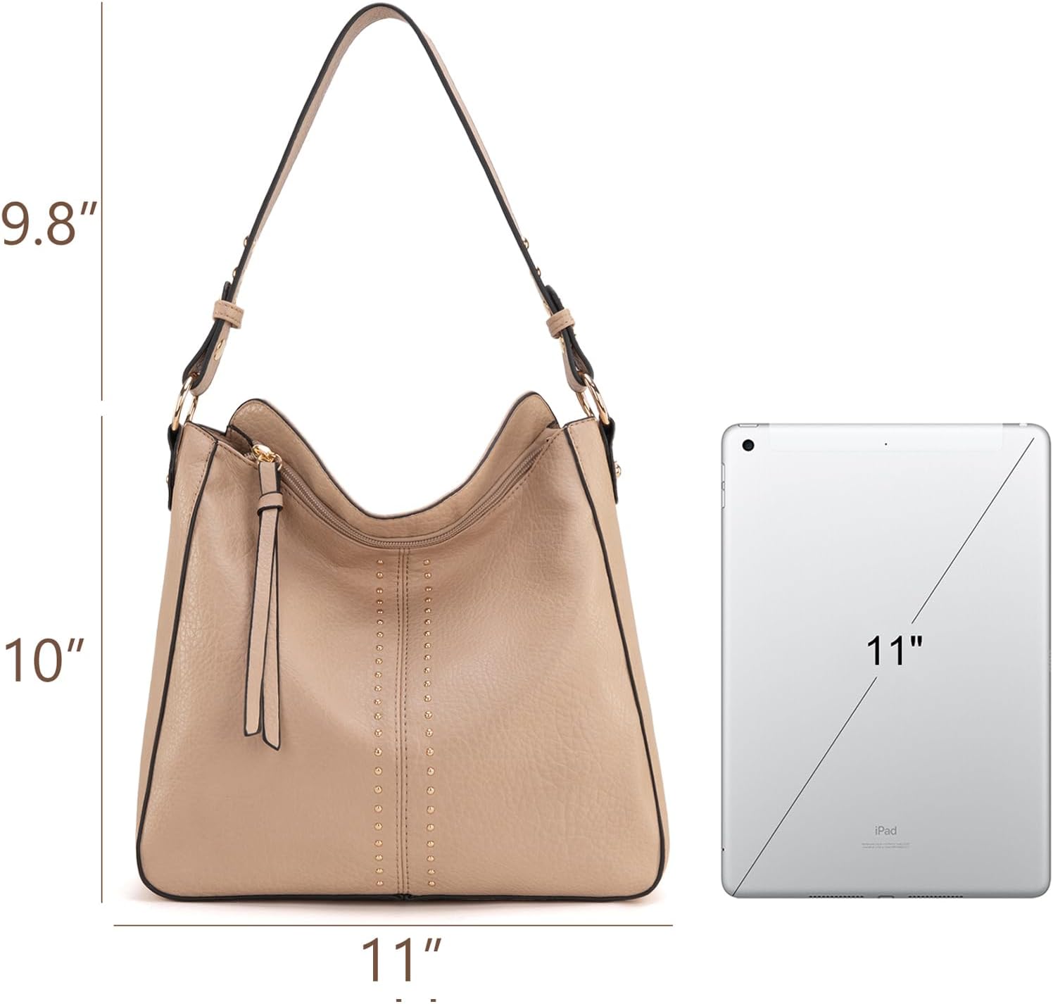 Montana West Medium Hobo Bags for Women Top Handle Satchel Shoulder Purse Bucket Handbag - Image 3