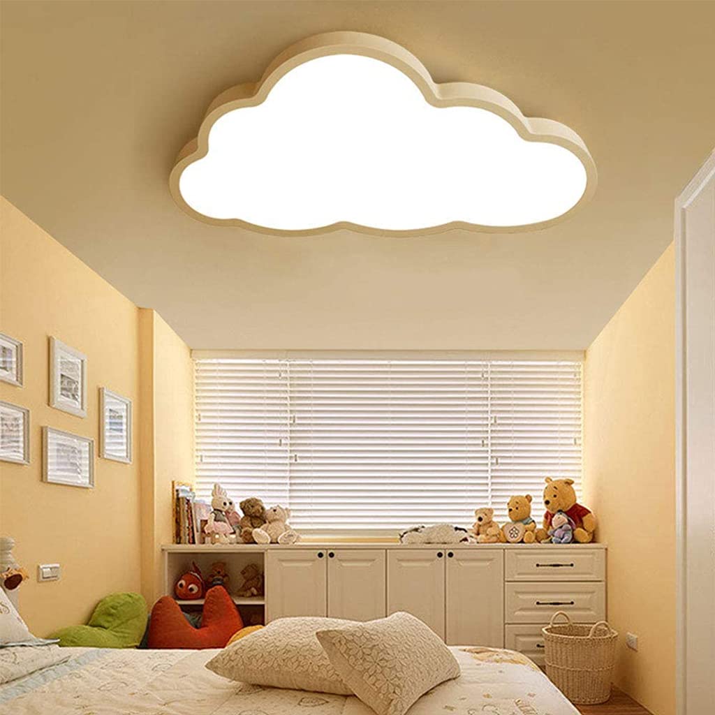 Kinder Deckenleuchte Ultradünne 36W LED Deckenlampe Dimming Mit Fernbedienung Wohnzimmer Lampe Weiß Wolken Beleuchtung Acryl Kinderzimmer Jungen Mädchen Schlafzimmer Esszimmer Studie Hängelampe