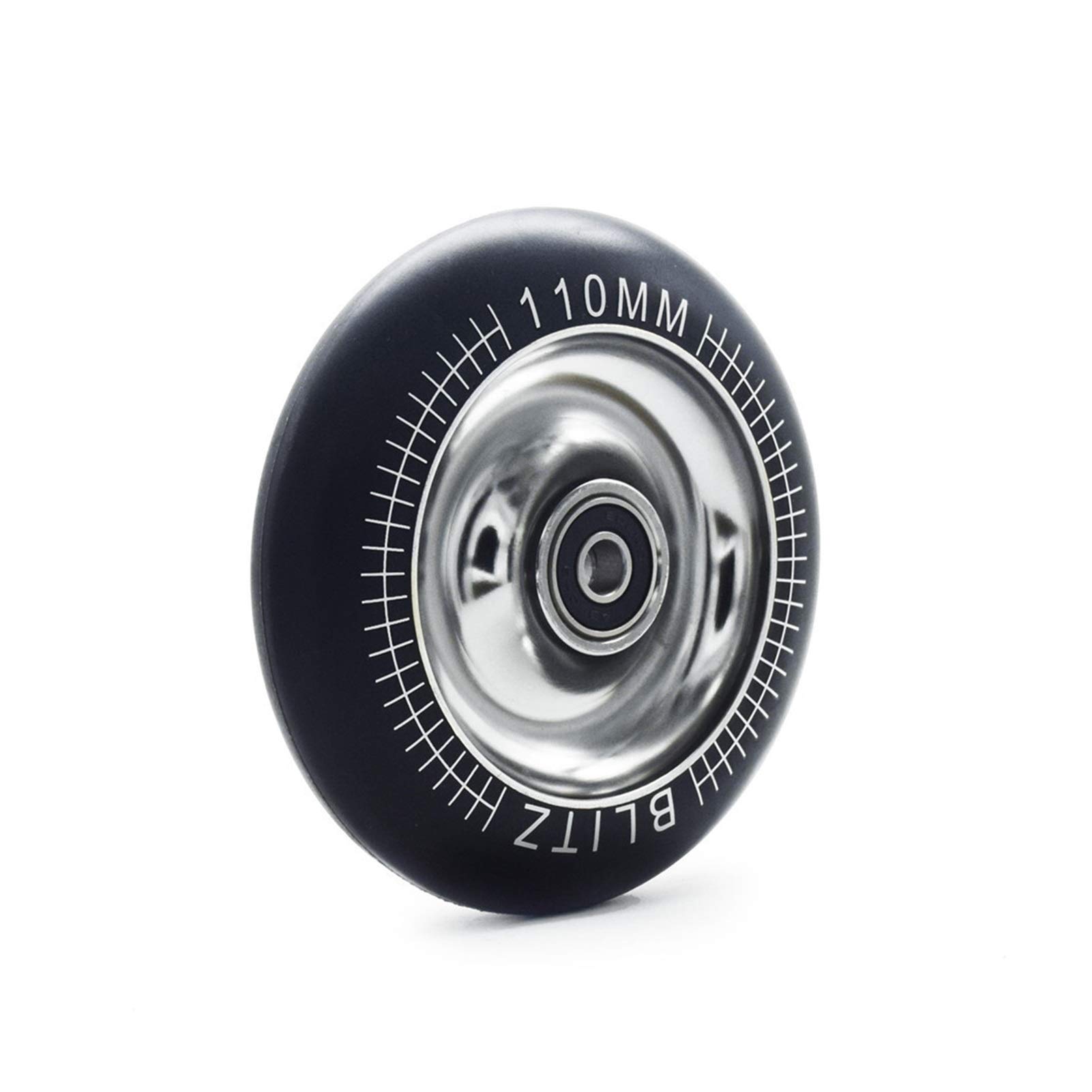 Skateboard-Räder, Rollschuh-Räder, hochpräzise Nabe, Inline-Scooter-Roller, Hochgeschwindigkeits-Roller (Farbe: 100 mm Weiß)