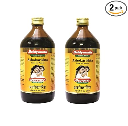 Baidyanath Nagpur Ashokarishta I Ayurvedic Menstrual Cycle - 450 ML (Pack of 2)