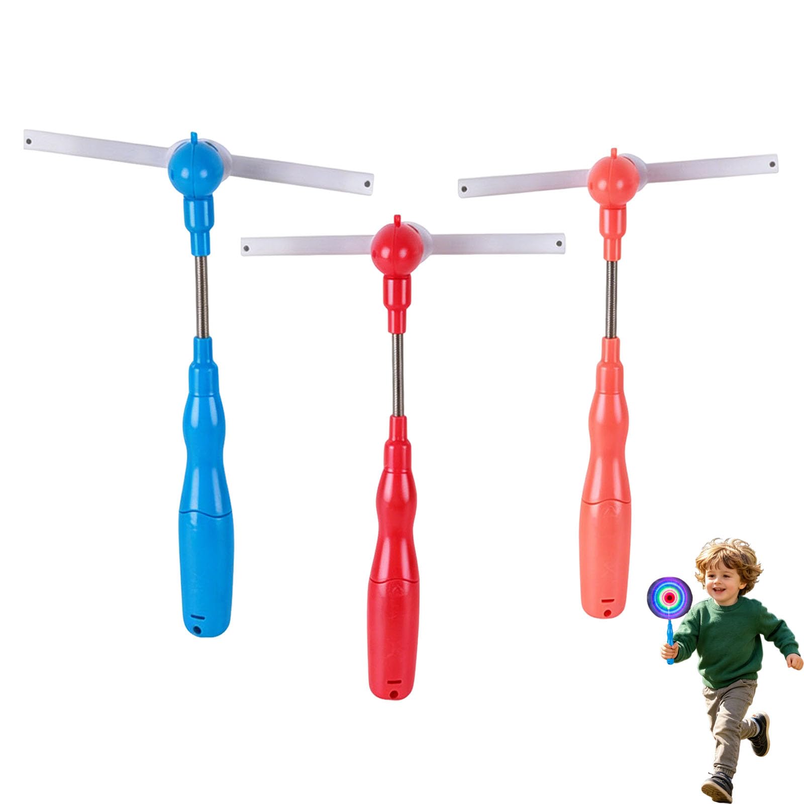 3Pcs spin-ning Light Up Toy, Fun LED Light Up spin-ning Wand With Music - Image 5