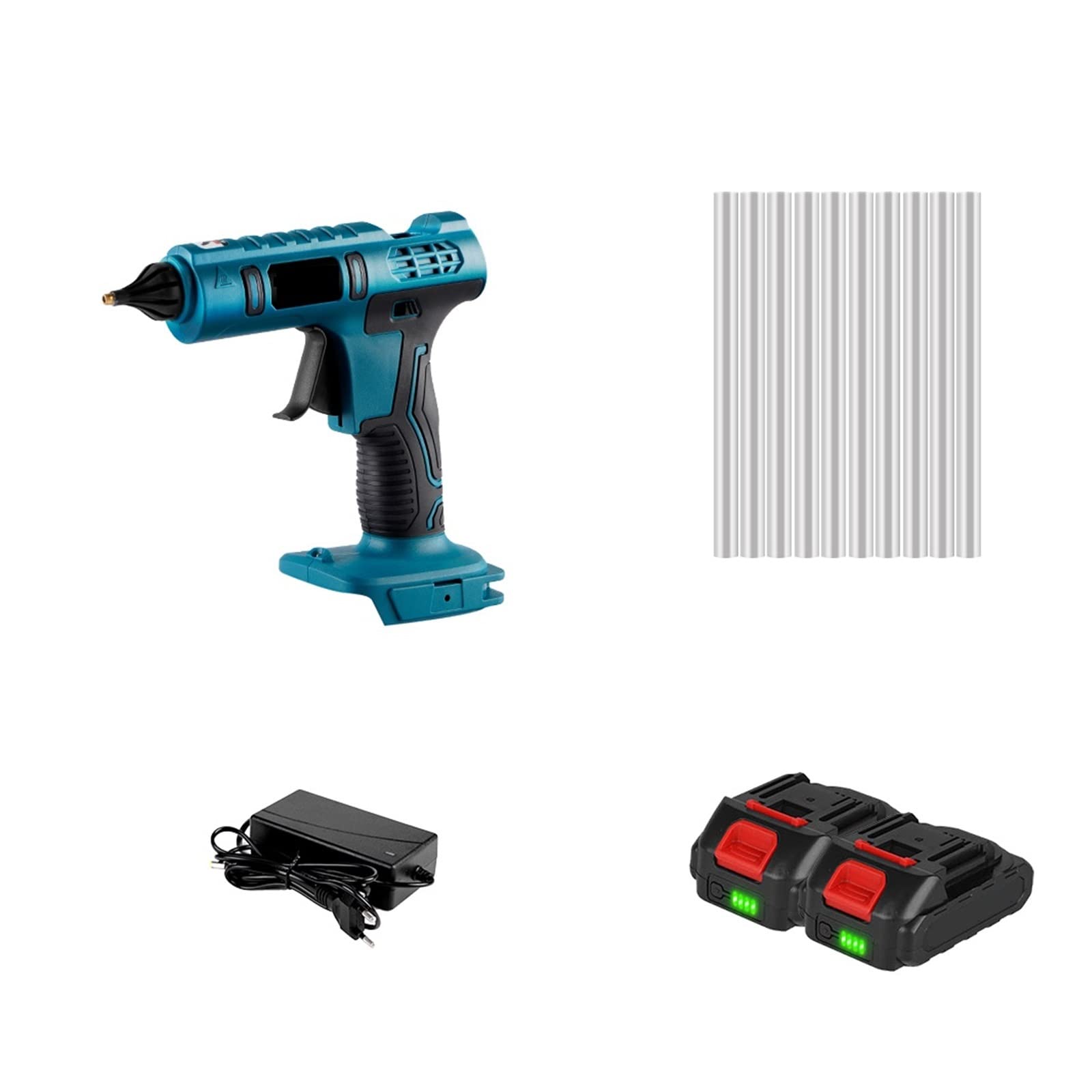 Bezprzewodowy Elektryczny Pistolet Do Klejenia Na Gorąco Akumulator Przeciw Oparzeniom Miedziana Dysza DIY Narzędzie Do Naprawy Z Kleje W Sztyfcie Do Baterii(3)