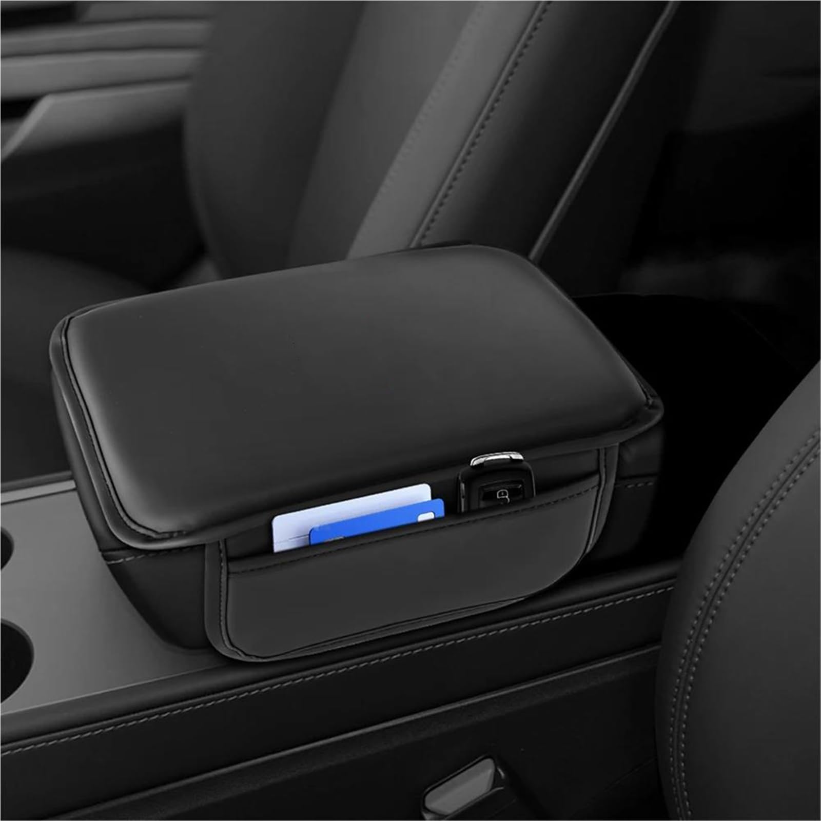 Copribracciolo Auto Per A&udi A3 8P 8L 8V A4 B8 B6 B7 B9 | Protezione Per Bracciolo In Ecopelle Liscia, Design Facile Da Infilare CPXCTZFZUB
