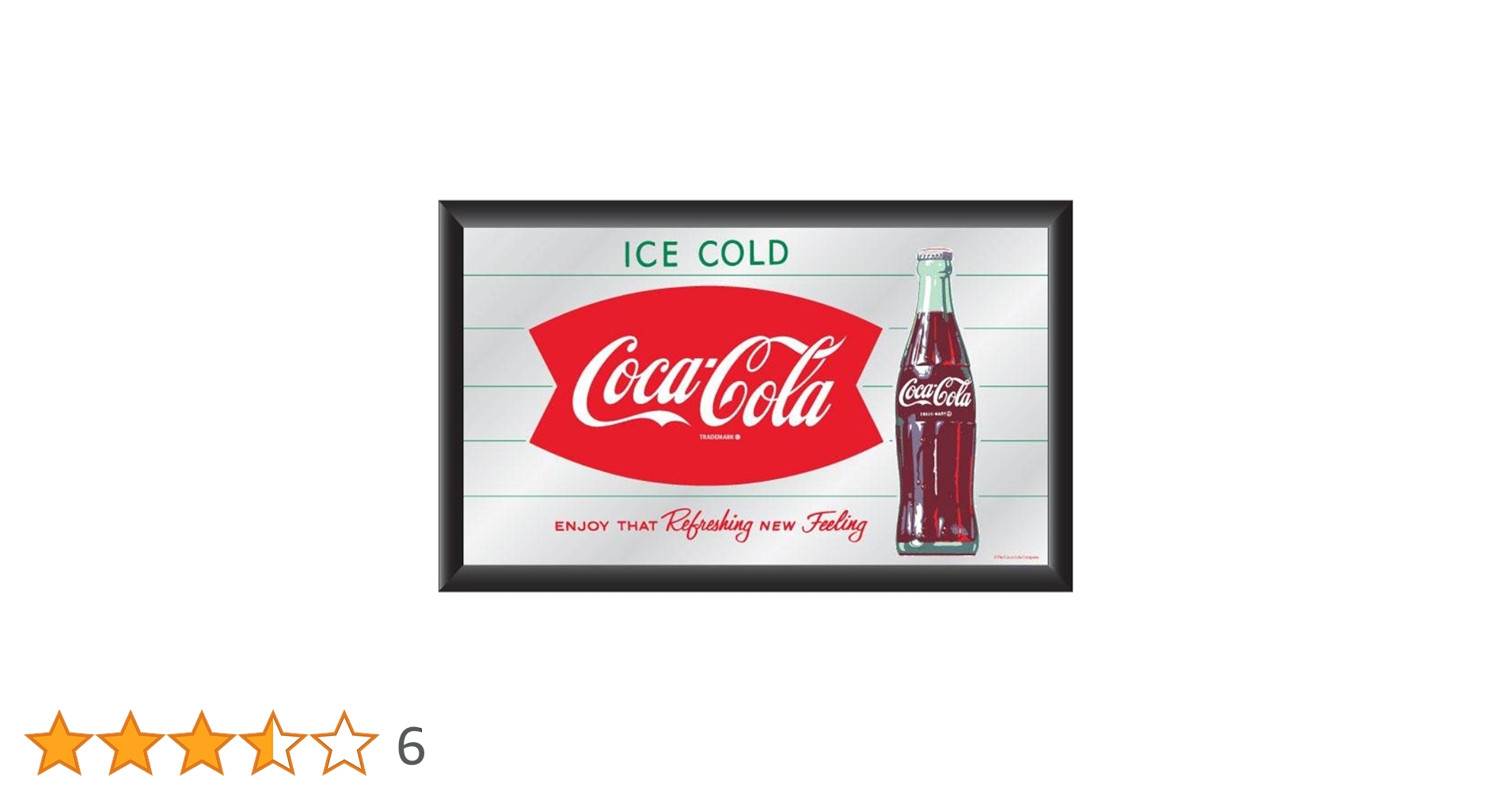 ビンテージコカ・コーラ広告アート　特製ミラー　 Refreshing ビンテージコカ・コーラ広告アート特製ミラー Refreshing