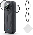 K&F CONCEPT Optical Tempered Glass Lens Protector for Insta 360 X5 | 2-Pack Premium Lens Guards, 9H Hardness High Transparency Multi-Coated Lens Cover for Insta360 X5 Accessories FVI102