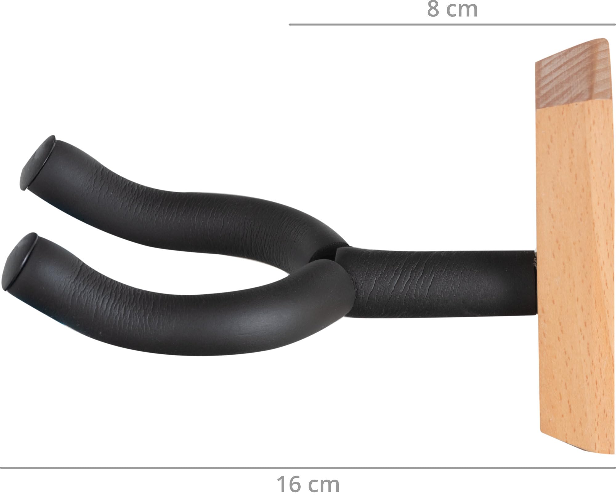 Classic Cantabile Set 5 Supporti da Parete in Legno per Chitarre, Chitarra