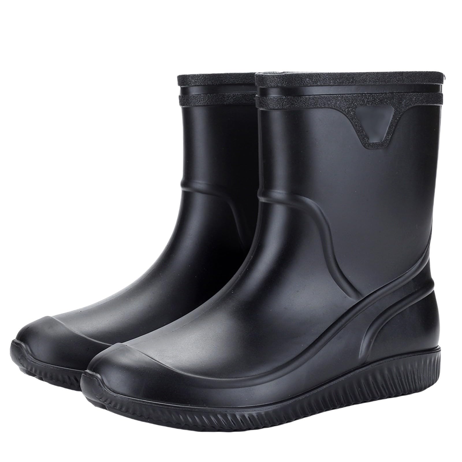 Botas de goma para hombre, impermeables, botas de lluvia, antideslizantes, botas de jardín, botas de goma cortas, botas de goma Wellington, botines de goma para exteriores, botines de goma