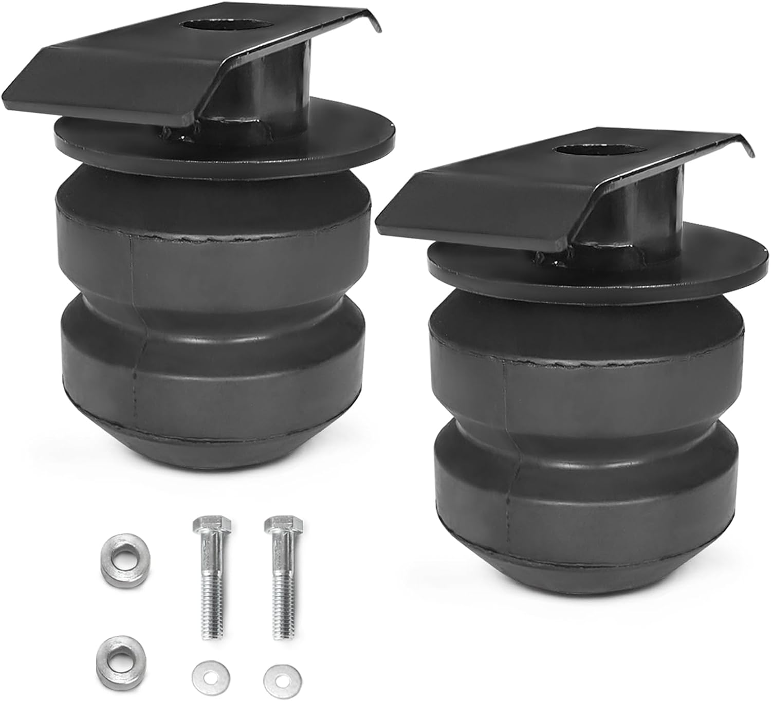 2Pcs Rubber Cushion Suspension Kit for Toyota Tacoma, Tacoma Pre-Runner, Tundra, Isuzu D-MAX and Nissan Titan OEM Replace TORTUN4 Car Rear Rubber Helper Springs Kit (7X1262)