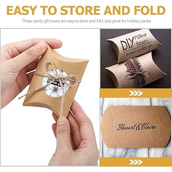 Amazon | TOYMYTOY ピローボックス 100枚入 麻紐 プレート付き