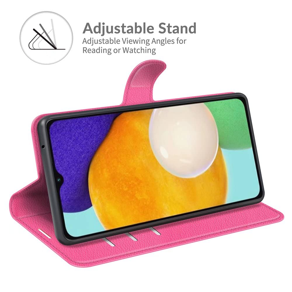 Custodia In Pelle Con Stampa Farfalla Per Vivo Y31: Portafoglio Con Slot E Magnete, Rossa - 2