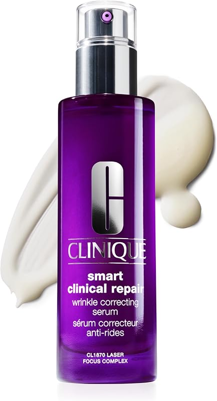 Sérum facial antienvejecimiento Clinique Smart Clinical Repair Wrinkle Correcting con ácido hialurónico, péptidos + suero retinoide avanzado para todo tipo de pieles | Hidratante