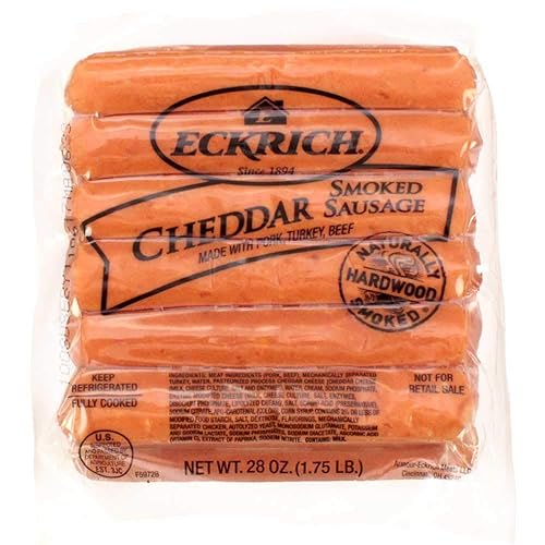 Eckrich Cheddar Smoked Sausage Link, 28 Ounce -- 6 per