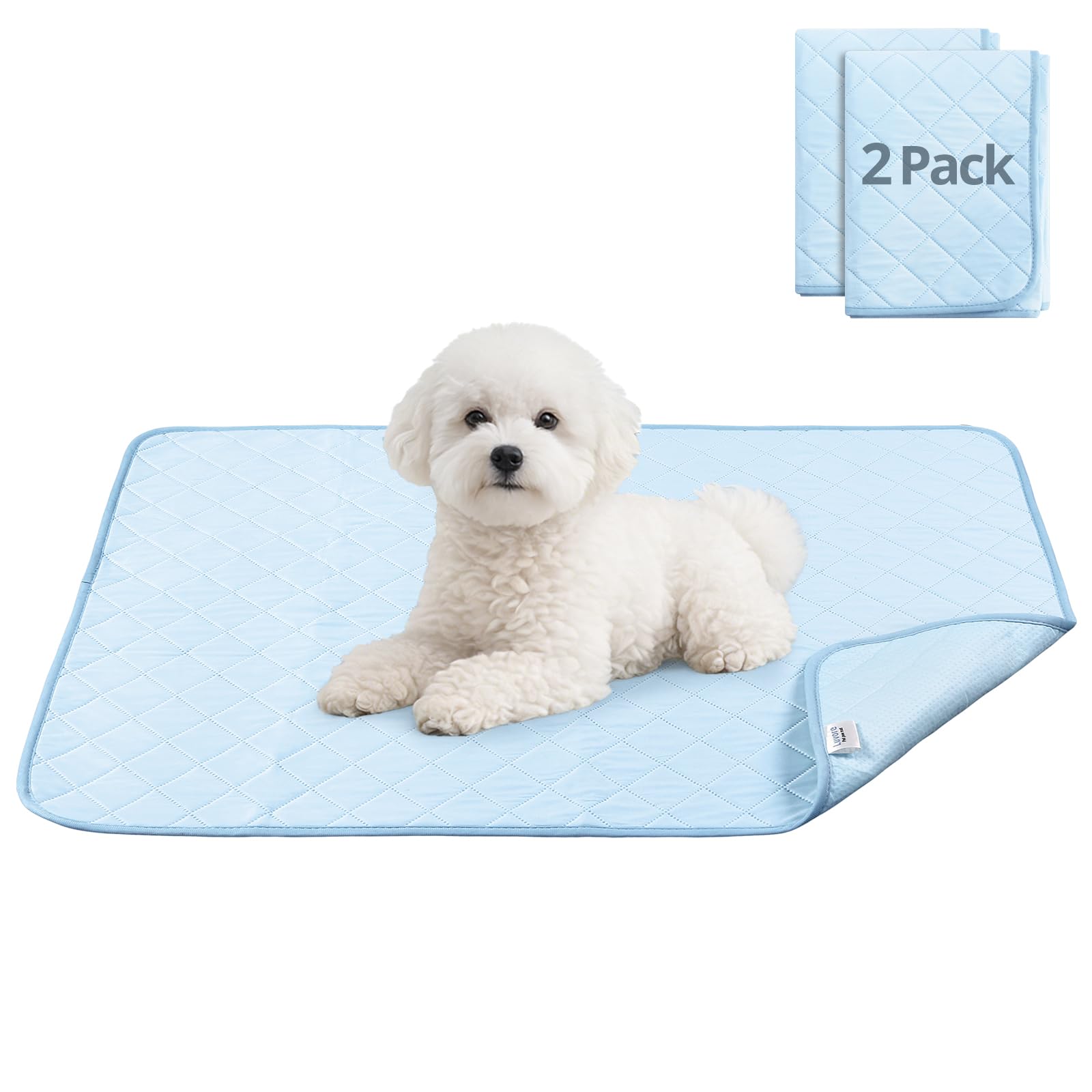 2pcs Urinunterlage Matte 70x100CM, Kühlmatte für Hunde, Pet Cooling Mat Waschbar, wasserdicht Urinierunterlagen für Hunde für Sommer