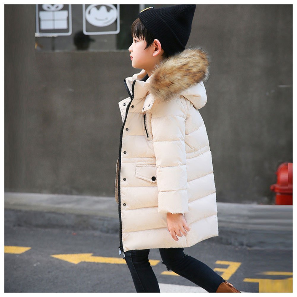 Piumino Bambino Invernale Giacca Bambina Piumino Cappuccio Cappotto Ragazzi Snowsuit per Bambini Vento Impermeabile