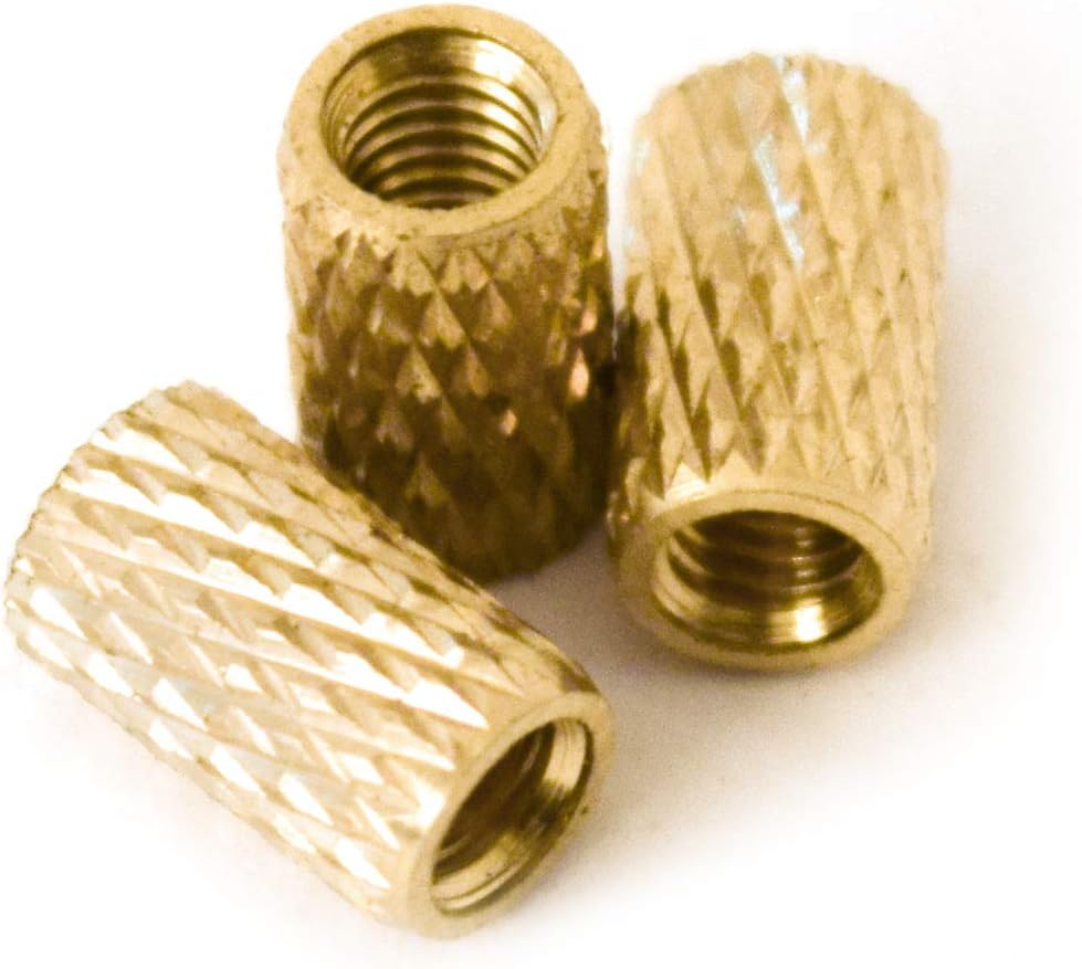 [ J&J Products ] M3 Brass Insert, 7.5 mm (Length), Female Thread, Press Fit/Injection Mold Type, 10,000 pcs