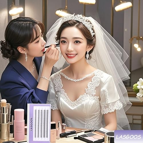 Miniatura 7 de Extensiones de pestañas DIY Pestañas de ángel Natural Home Injertado Sandwich Falsas Pestañas individuales Falsas Pestañas Racimo Pestañas Flor