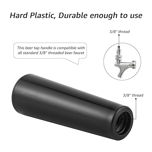 MRbrew PCS Plastic Beer Tap Handle, Faucet Black Handle, 56 OFF