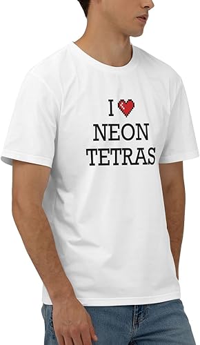 Miniatura 2 de Camisetas divertidas para mujer con texto en inglés "I Love Neon Tetras" (Color color, talla L)