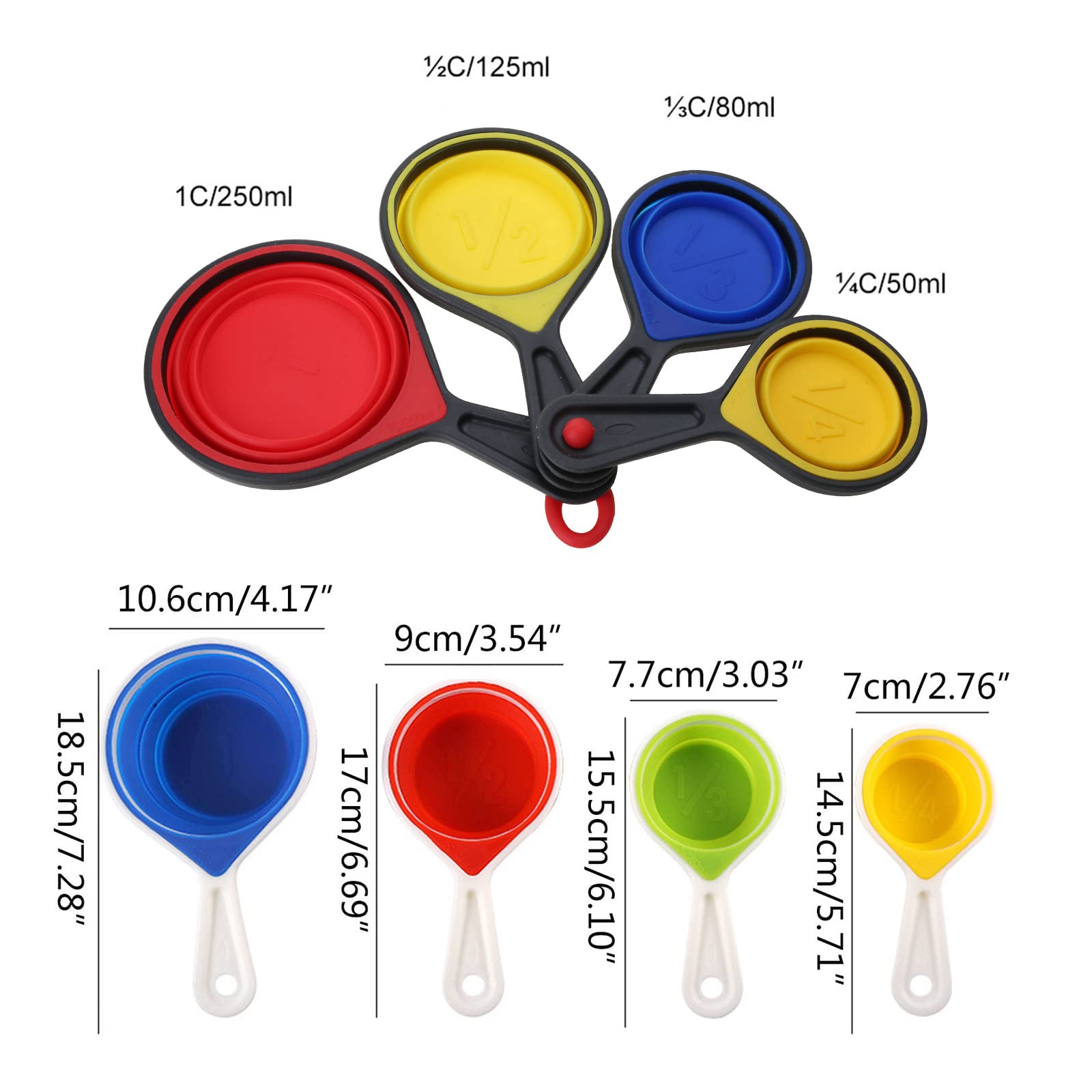 Coolinato Colino in silicone, pieghevole e lavabile in lavastoviglie