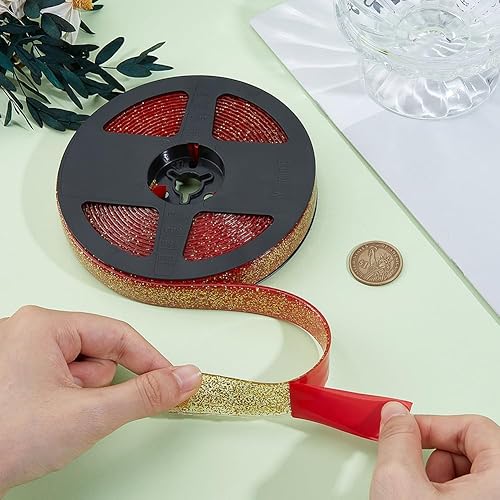 Miniatura 3 de GORGECRAFT Cinta adhesiva para azulejos de cerámica de 6.56 yardas, tira de calafateo autoadhesiva de 0.8 pulgadas, impermeable, cinta de sellado