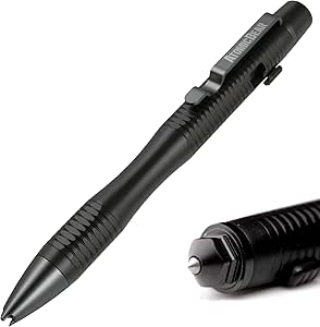 Stealth Pen Pro Tactical Pen for Self Defense - Enhanced Writing Survival Pen with Glass Breaker to Escape &amp; Defend - Bonus Training to Protecting Yourself - Great Gift for Men