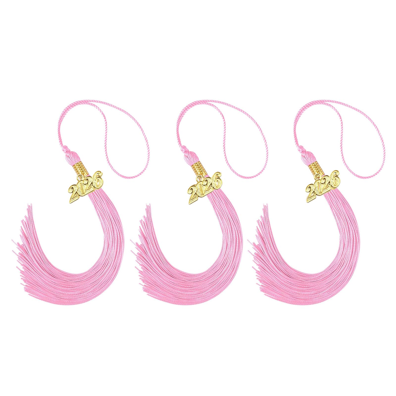 Tsophreniq 2026 Graduation Year Tassels with Rayon Strands for Ceremonies and Designs Tassels for Graduation Cap