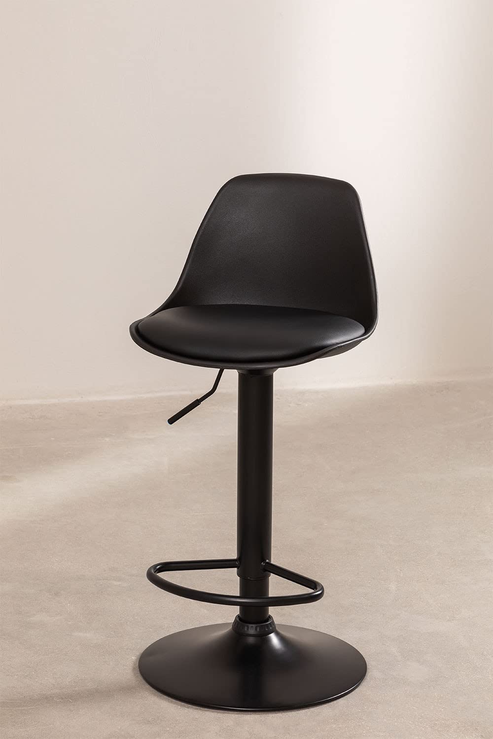 SKLUM Tabouret Haut Réglable Nordic Noir