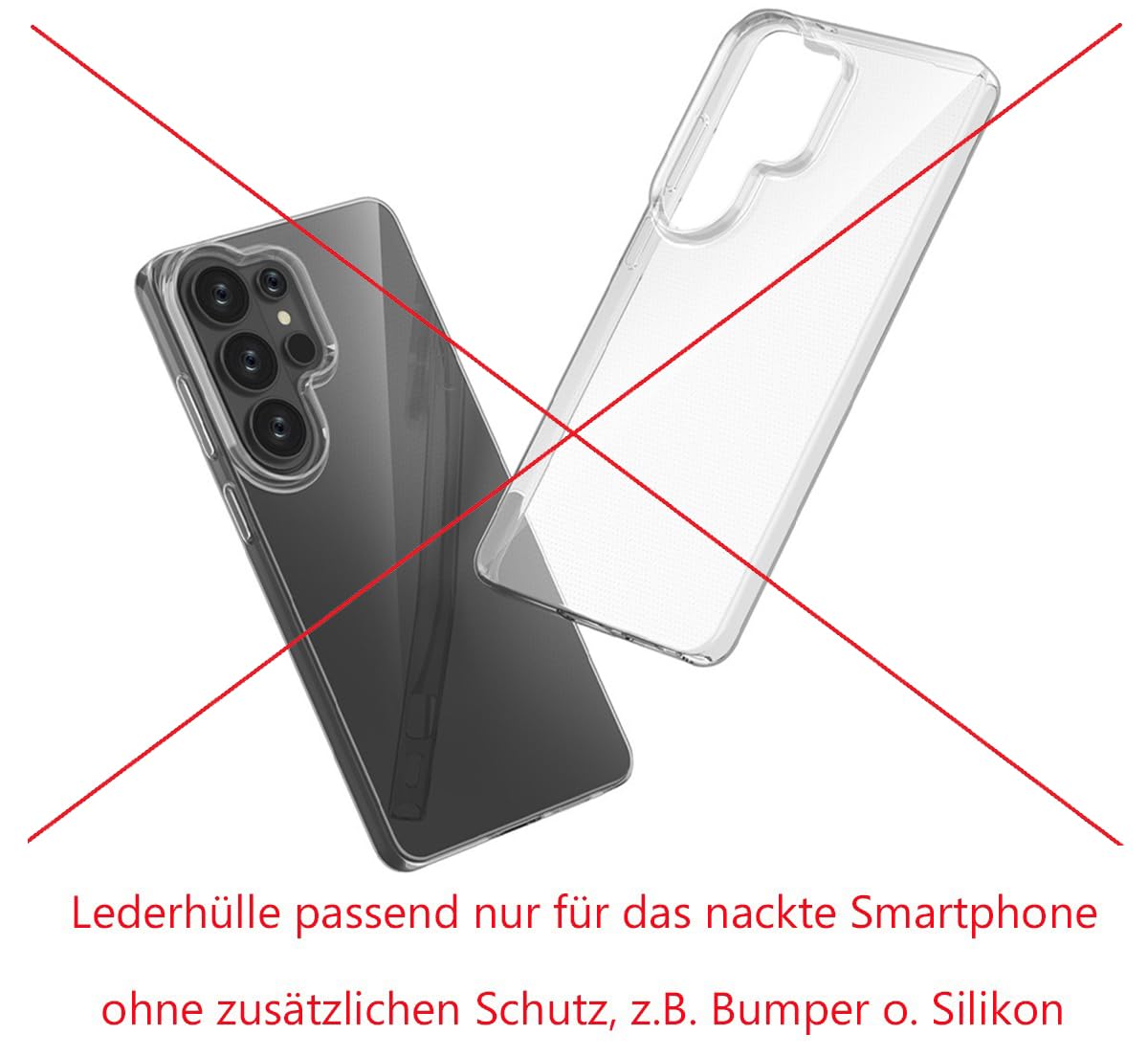 Suncase ECHT Ledertasche Leder Etui *Slim-Edition* kompatibel mit Samsung Galaxy S26 Ultra 5G Hülle (mit Rückzugsfunktion und Magnetverschluss) in antik-dunkel braun
