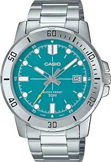 [カシオ] CASIO スタンダード アナログ クオーツ メンズ 腕時計 MTP-VD01D-3E2V メタルバンド ブルーグリーン 海外モデル [並行輸入品]