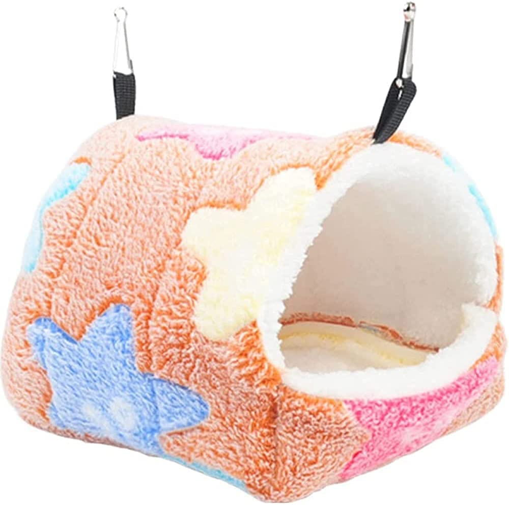 Nid Oiseau Cage Oiseau Perroquet Hamac Hamac Chaud Maison de Rongeur Fournitures de Hamster Petit nid d'animal Cage de Hamster hamac hamac Coton Rat Furet 915(Color:F;Size:22 * 20 * 17M)