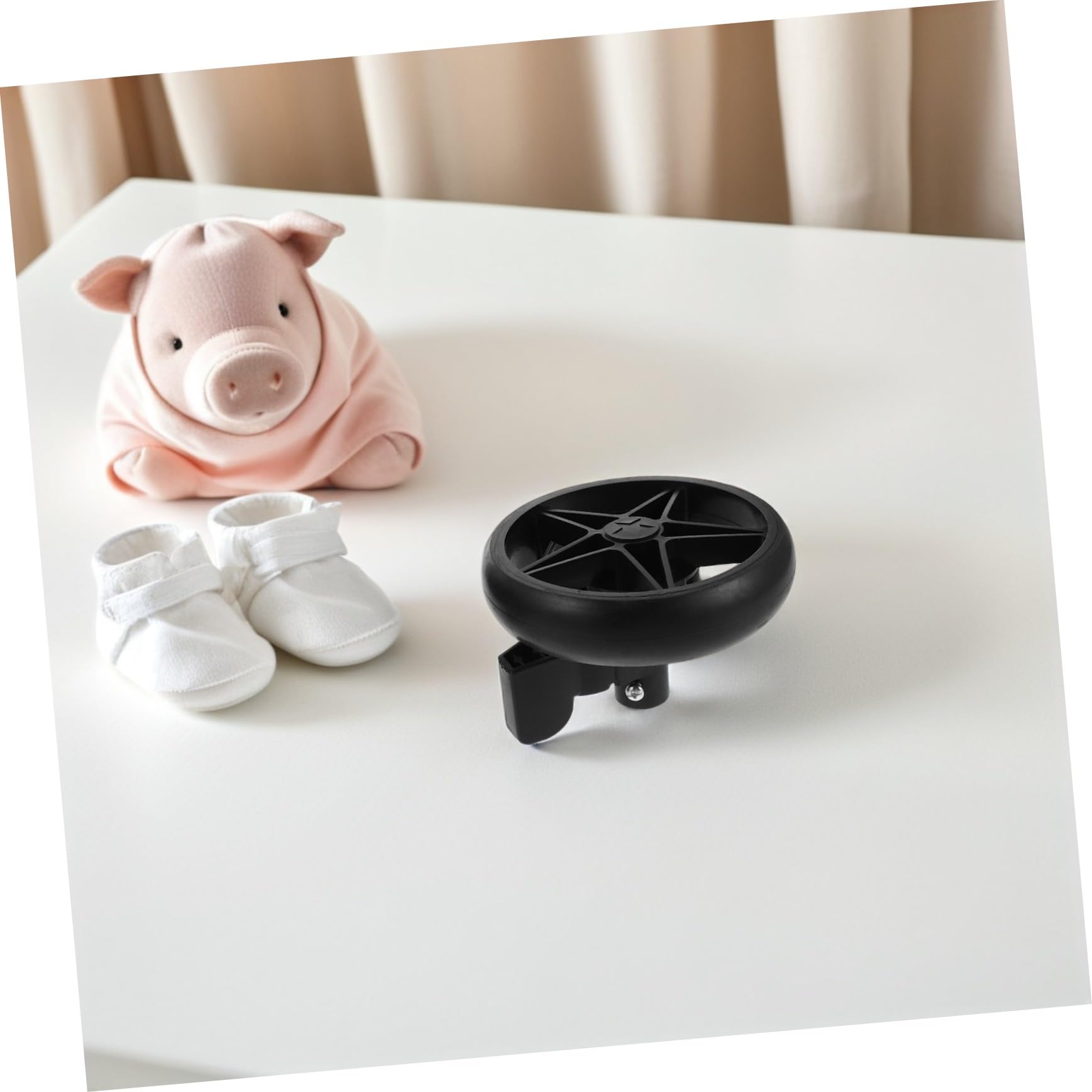2 Pièces accessoires de poussette roues pivotantes Black