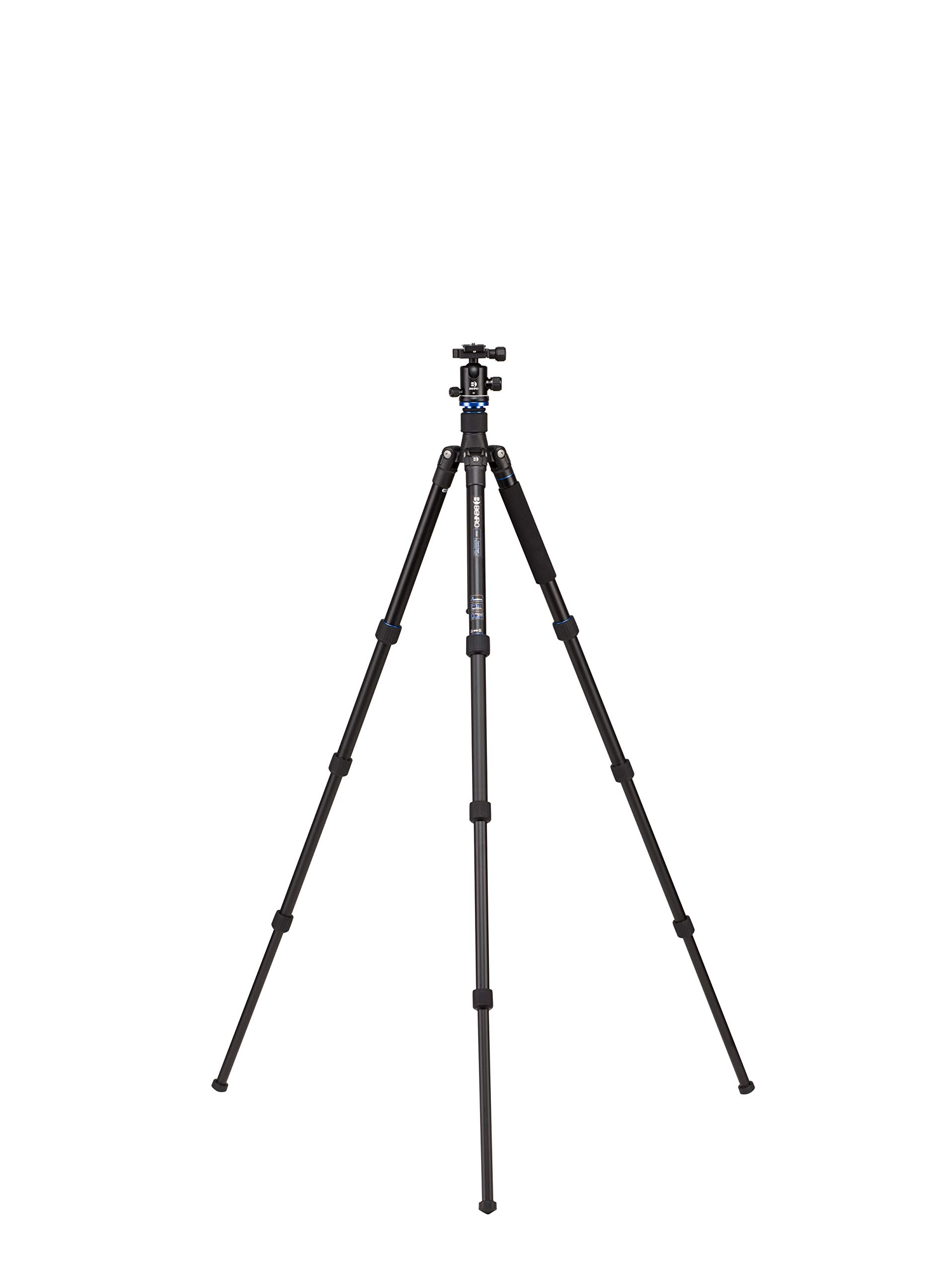 Travel Angel AL Series 2 Tripod Kit, 4 Section, Twist Lock, B1 Head, Monopod Conversion