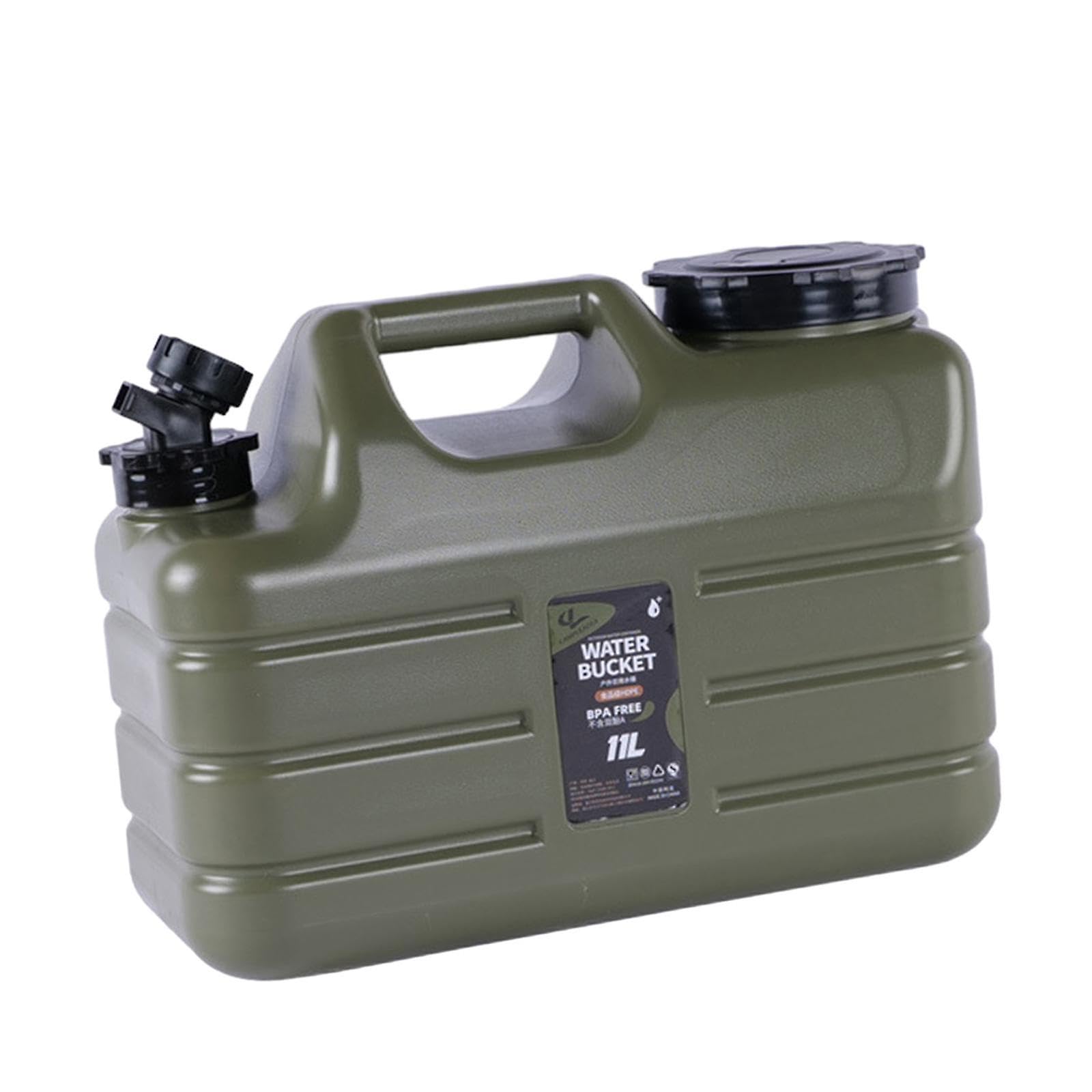 JOYHAPPST Water Container with Faucet Portable Water Jug for Travel Hiking Backpacking 11L